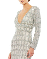 2 of 3 Mac Duggal 5395 Dress Platinum