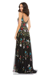 2 of 3 Mac Duggal 5400 Dress Black-Multi