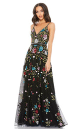 1 of 3 Mac Duggal 5400D Dress Black-Multi