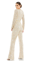 2 of 3 Mac Duggal 5411 Jumpsuit Nude