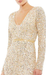 3 of 3 Mac Duggal 5411 Jumpsuit Nude