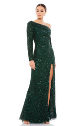 1 of 3 Mac Duggal 5449 Dress Emerald-Green