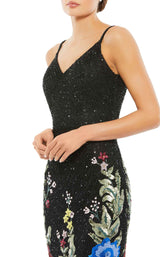 4 of 4 Mac Duggal 5475 Dress Black-Multi