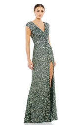 2 of 4 Mac Duggal 5489 Dress Forest-Green