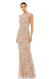 1 of 3 Mac Duggal 5500 Nude-Silver