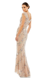 2 of 3 Mac Duggal 5500 Nude-Silver