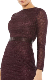 6 of 6 Mac Duggal 5530 Dress Aubergine