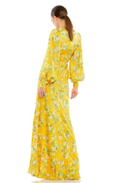 2 of 3 Mac Duggal 55390 Dress Lemon-Multi