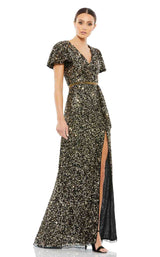 1 of 3 Mac Duggal 5540 Dress Black-Gold