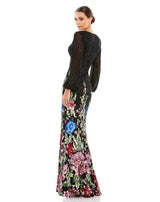 5 of 6 Mac Duggal 5542 Dress Black-Multi