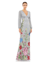 2 of 6 Mac Duggal 5542 Dress Platinum-Multi