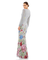 6 of 6 Mac Duggal 5542 Dress Platinum-Multi