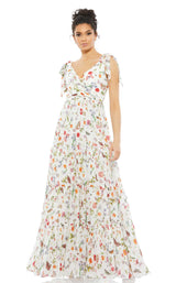 1 of 3 Mac Duggal 55422 Dress White-Multi