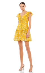 1 of 3 Mac Duggal 55426 Dress Yellow-Multi