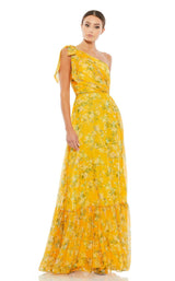 1 of 3 Mac Duggal 55427 Dress Yellow-Multi