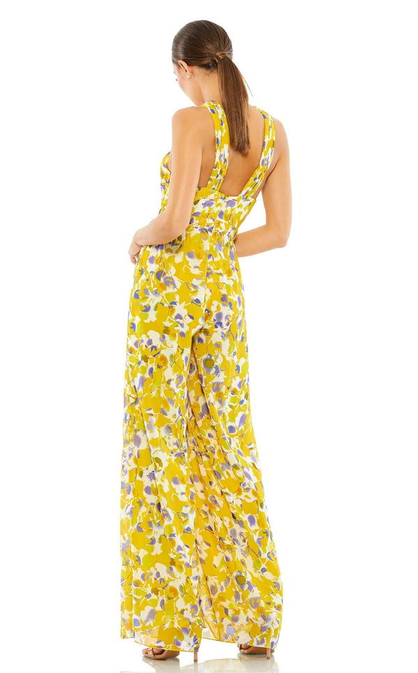 Mac Duggal 55433 Jumpsuit Yellow-Multi