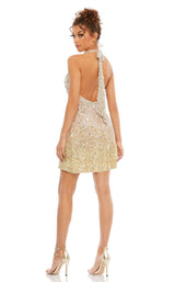 3 of 3 Mac Duggal 5554 Dress Silver-Gold