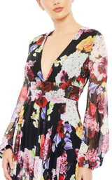 3 of 3 Mac Duggal 55660 Dress Black-Multi