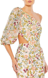 3 of 3 Mac Duggal 5567 Dress Nude-Multi