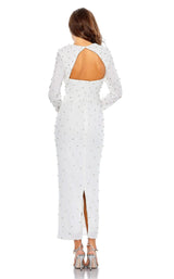 6 of 9 Mac Duggal 55792 Dress White