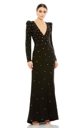 1 of 3 Mac Duggal 55797 Dress Black-Silver