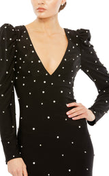 3 of 3 Mac Duggal 55797 Dress Black-Silver