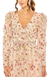 2 of 3 Mac Duggal 5580 Dress Blush-Multi
