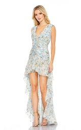 1 of 6 Mac Duggal 55826 Dress Blue-Multi