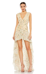 2 of 6 Mac Duggal 55826 Dress Yellow-Multi