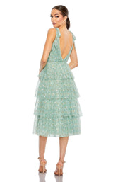 3 of 3 Mac Duggal 55827 Dress Sage-Multi