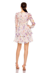 5 of 6 Mac Duggal 55838 Dress Cream-Multi