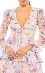 3 of 6 Mac Duggal 55838 Dress Cream-Multi