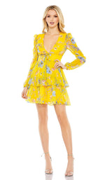 2 of 6 Mac Duggal 55838 Dress Yellow-Multi