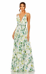 1 of 3 Mac Duggal 55983 Dress White-Multi