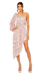 1 of 2 Mac Duggal 55989 Dress Pink-Multi