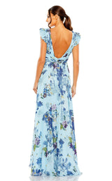 3 of 4 Mac Duggal 56012 Dress Blue-Multi