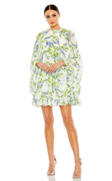 1 of 3 Mac Duggal 56029 Dress White-Multi