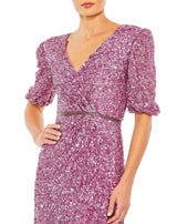 2 of 3 Mac Duggal 5610 Dress Plum