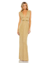 1 of 9 Mac Duggal 5625 Dress Gold