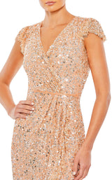 5 of 6 Mac Duggal 5631 Dress Peach