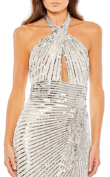 3 of 3 Mac Duggal 5650 Dress Nude-Silver