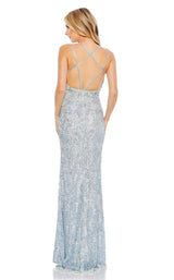 2 of 3 Mac Duggal 5655 Dress Pale-Blue