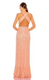 3 of 6 Mac Duggal 5656 Dress Peach