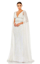 1 of 3 Mac Duggal 5657 Dress White