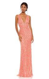 1 of 6 Mac Duggal 5669 Dress Coral