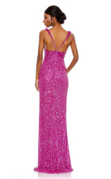 4 of 9 Mac Duggal 5674 Dress Fuchsia