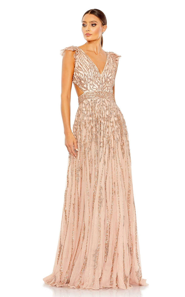 Mac Duggal 5682 Dress Apricot