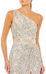3 of 6 Mac Duggal 5687 Dress Nude-Silver