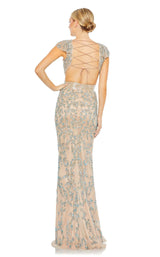 3 of 3 Mac Duggal 5689 Dress Nude-Multi