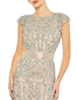 2 of 3 Mac Duggal 5689 Dress Nude-Multi